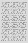 Peel Off Sticker 25 silber