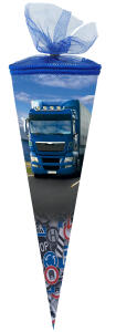 Nestler Schultüte Tüllv. 35 cm rund Trucks on the Road