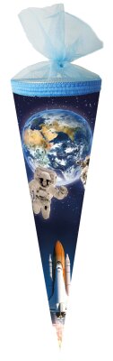 Nestler Schultüte Tüllv. 50 cm rund Weltraum