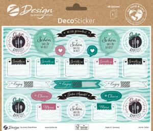 Zweckform Trend Sticker A5 Deco Tischdeko 2 Bögen - Z-Design