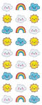 Sticker Sonne Wolken Regenbogen - Rössler