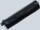 Schlamperrolle Leder schwarz ALASSIO 43031