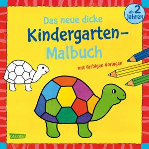 Das neue dicke Kindergarten Malbuch mit - Vorlagen und lustiger Fehlersuche ab 2 Jahren