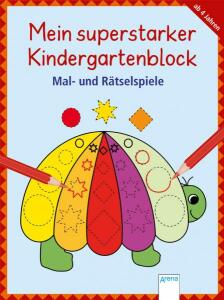 Mein superstarker Kindergartenblock - Mal und Rätselspiele - ab 4 Jahren
