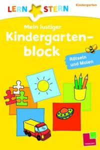 Lernstern Mein lustiger Kindergartenblock Rätseln - und Malen ab 3 Jahren