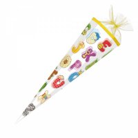 Nestler Schultüte Tüllv. 85 cm 6-eckig ABC