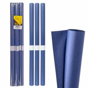 Buchschutzpapier 3er blau 2mx50cm Idena - reißfest, farbbeständig, 100% recyclefähig und biologisch - abbaubar