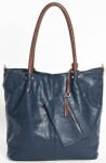 Bag in Bag Shopper großHV Blau/Cognac