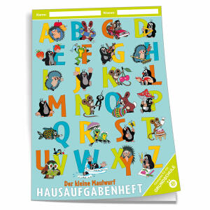 Trötsch HA Grundschule Maulwurf A5, 96 Seiten, pro Tag 1 Farbe mit Umschlag, ohne PAZ