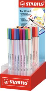 Stabilo Pinselmaler Pen 68 brush Display 80 ST/19 Farben
