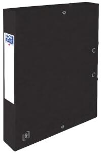 Oxford Sammelbox TOP FILE+, A4, 40mm, aus 425 g/m² Karton, schwarz