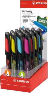 STABILO EASYbuddy Feder A+L 16er Display schwarz/transluzent