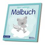 Mein Lieblings Malbuch 21x21cm 80 Seiten blau - für...
