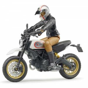 Scrambler Ducati Desert Sled mit Fahrer