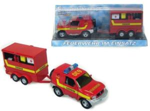 Feuerwehr mit Anhänger