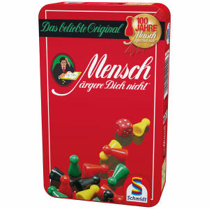 Spiel Mensch ärgere dich nicht SCHMIDT 51204 in Metalldose