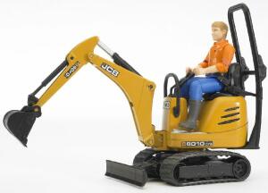 Jcb Mikrobagger 8010 Cts und Bauarbeiter