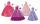 Steffi Ballkleidung Romantic World, 6-fach - Sortiert