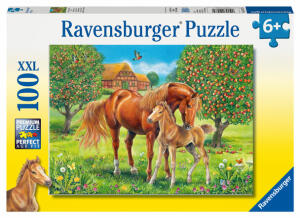Ravensburger Puzzle XXL 100 Teile Pferde - Pferdeglück auf der Wiese - ab 6 Jahren