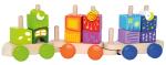 HAPE INTERNATIO Holzzug mit Bausteinen bunt