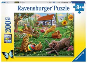 Ravensburger Puzzle XXL 200 Teile Tierkinder - Entdecker auf vier Pfoten - ab 8 Jahren