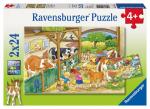 Ravensburger Puzzle 2x24 Teile Bauernhof -...
