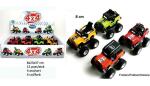 Auto 4x4 Metall 8cm Friktion,4f.sort. 4Farben