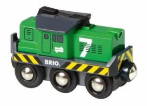 Brio World Batterie Frachtlock grün - ab 3 Jahren