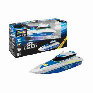 RC Boat Water Police Revell Control - 2 Kanal Boot mit 2,4 GHz Pistolen Fernsteuerung - ab 8 Jahren - 2 Batterien 1,5V AA erforderlich