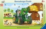 Ravensburger Rahmenpuzzle 15 Teile Bauernhof - Traktor...