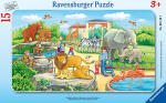Ravensburger Rahmenpuzzle 15 Teile Zoo - Ausflug in den...