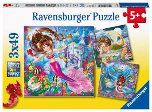 Ravensburger Puzzle 3x49 Teile Meerjungfrau - Bezaubernde Meerjungfrauen - ab 5 Jahren