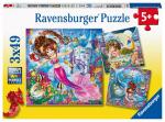 Ravensburger Puzzle 3x49 Teile Meerjungfrau - Bezaubernde...