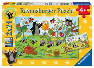 Ravensburger Puzzle 2x24 Teile Maulwurf - Der kleine Maulwurf im Garten - ab 4 Jahren