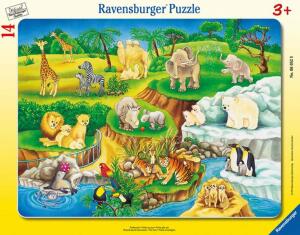 Ravensburger Rahmenpuzzle 14 Teile Zoobesuch - ab 3 Jahren