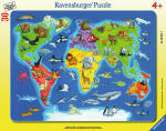 Ravensburger Rahmenpuzzle 30 Teile Weltkarte - Weltkarte...
