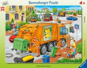 Ravensburger Rahmenpuzzle 35 Teile Müllabfuhr - ab 4 Jahren