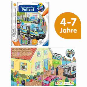 Tiptoi Buch Unterwegs mit der Polizei - Wieso? Weshalb? Warum? Ravensburger - ab 4 Jahren