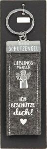 Schlüsselanhänger Filz Schutzengel grau - Lieblingsmensch-Ich beschütze dich, Glücksfilz, Depesche
