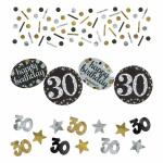 Konfetti 30 Silver&Gold