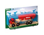 Brio World Transporter rot aus Holz - mit Magnetladung,