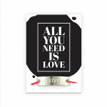 Armband mit Sprüchekarte All you need is Love -...