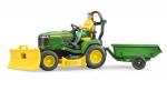 Bruder World John Deere Sitzrasenmäher - mit...