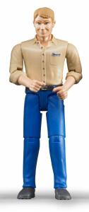 Mann mit hellem Hauttyp und blauer Hose