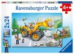 Ravensburger Puzzle 2x24 Teile Fahrzeuge - Bagger und...