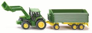 John Deere m.Frontlader und Anhänger