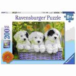 Puzzle XXL 200 Teile Hunde - Kuschlige Welpen - ab 8 Jahren
