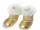 Goldstiefel für Puppen Gr. 35-45 cm