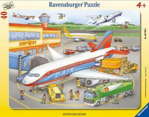 Ravensburger Rahmenpuzzle 40 Teile Flugplatz - Kleiner Flugplatz - ab 4 Jahren