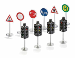Ampeln mit Verkehrsschildern